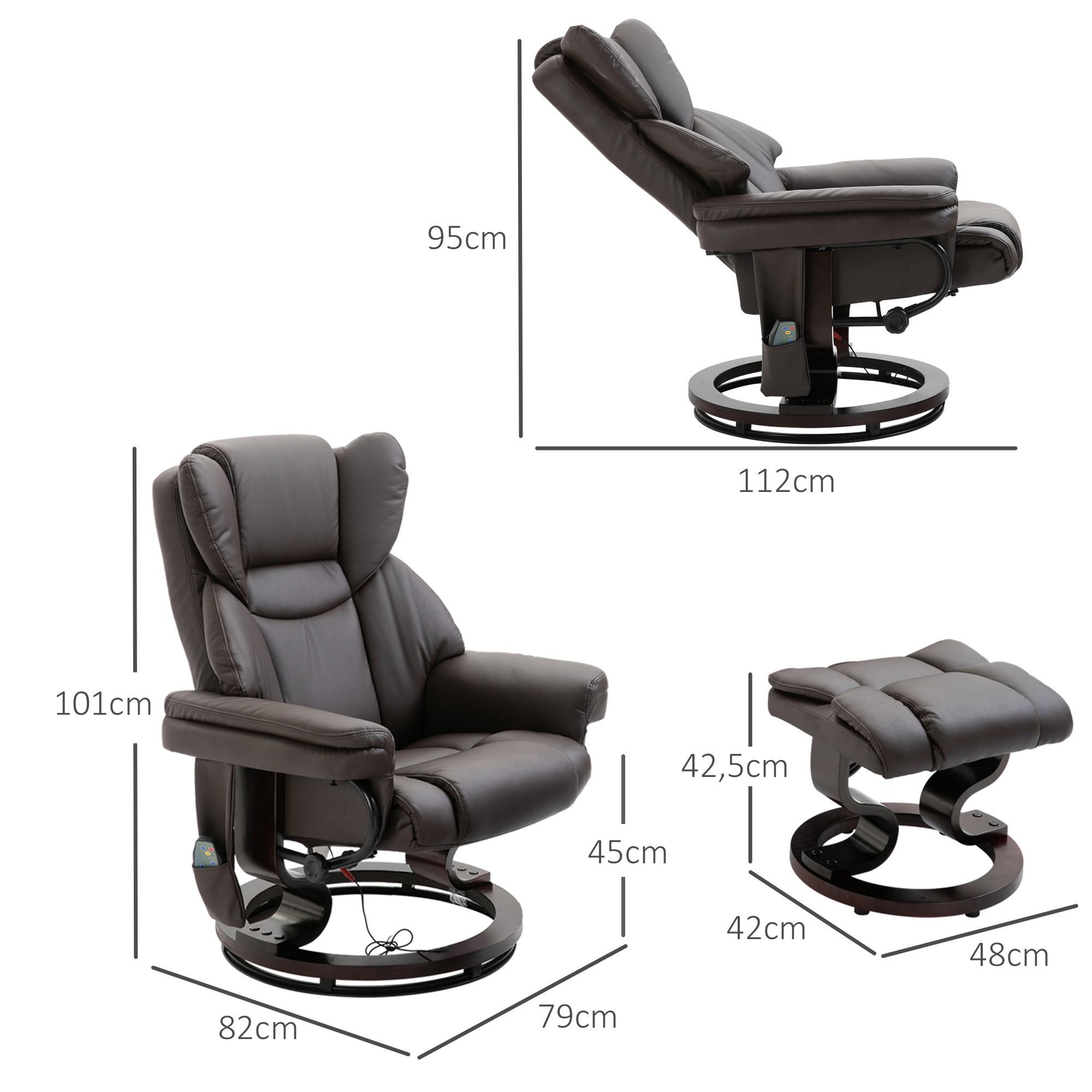 HOMCOM  Fauteuil de relaxation 