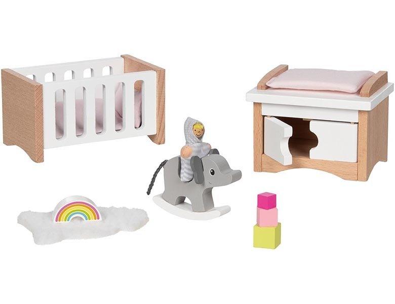 goki  Puppenwelt Puppenmöbel Babyzimmer 