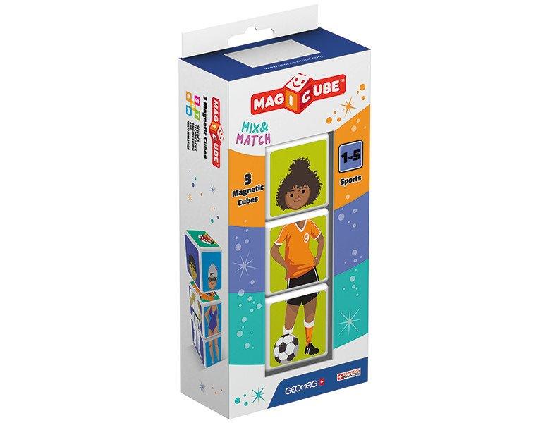 Geomag  111 SPORTS Magiccube Jo 3 Cubes, Mehrfarbig 