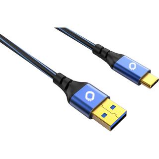 Oehlbach  Cavo USB USB 3.2 Gen1 (USB 3.0) Spina USB-A, Spina USB-C® 1.00 m Blu contatti connettore dorati 