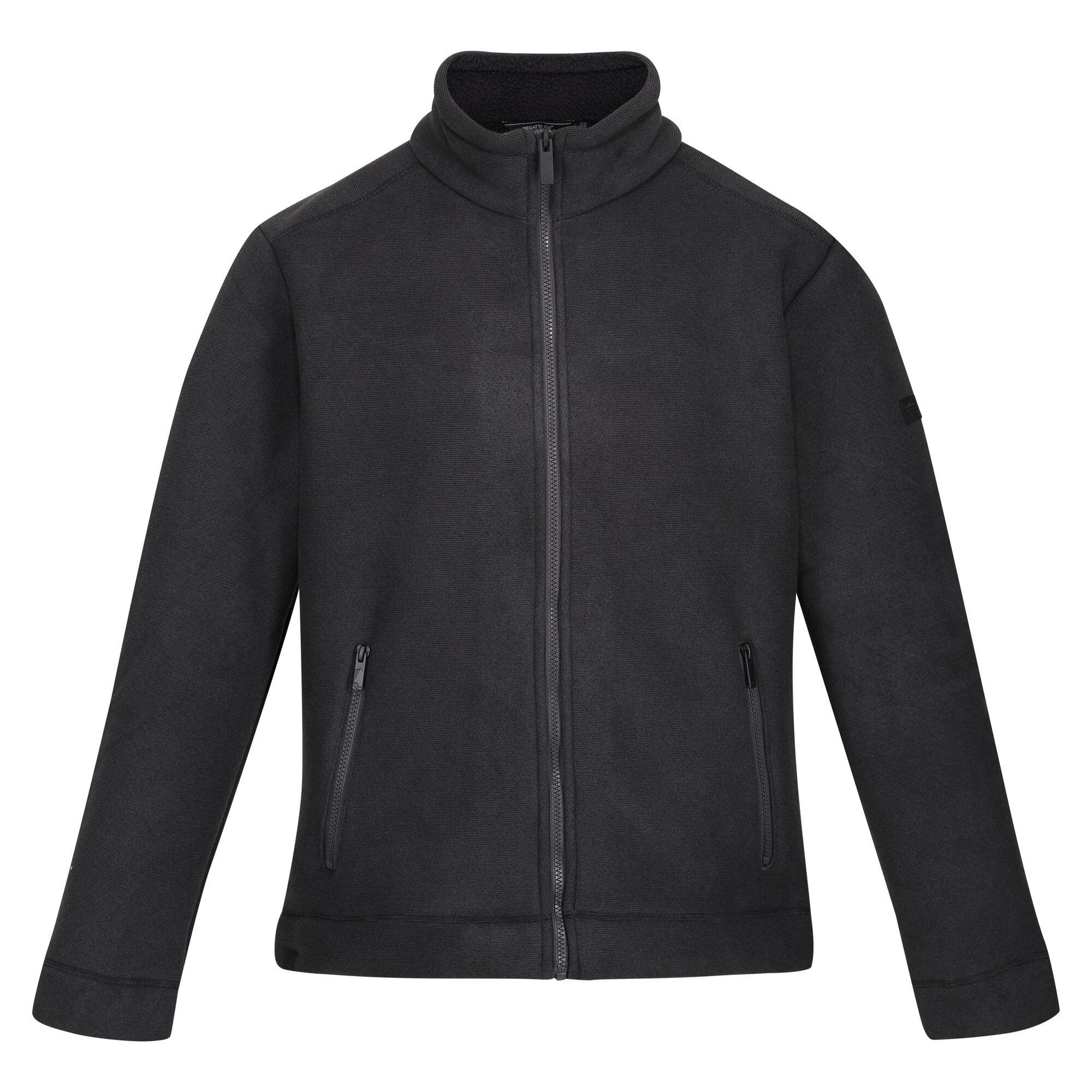 Image of Garrian Ii Fleecejacke Durchgehender Reißverschluss Herren Schwarz 4XL
