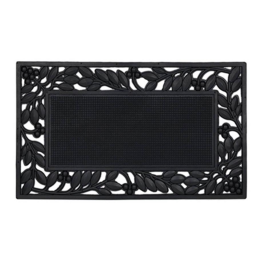 Fußmatte Gummi Blattmotiv