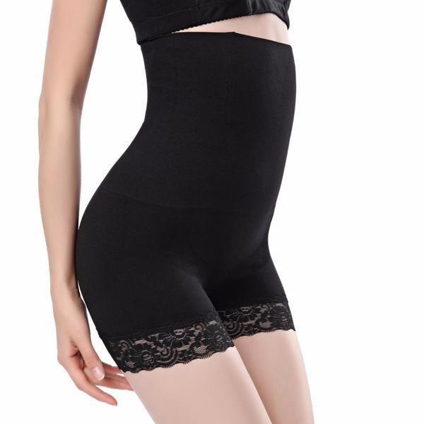 B2X Pantaloncini Shapewear Vita Alta Pizzo  