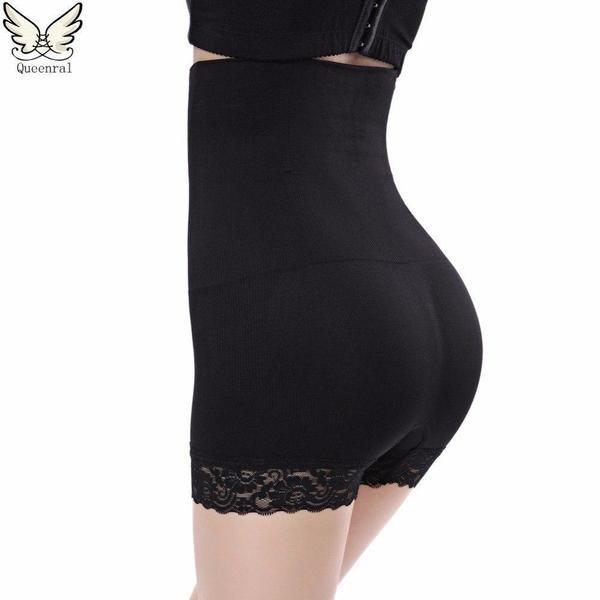 B2X  Short Shapewear, Taille Haute, Dentelle - Noir - XL/XXL 