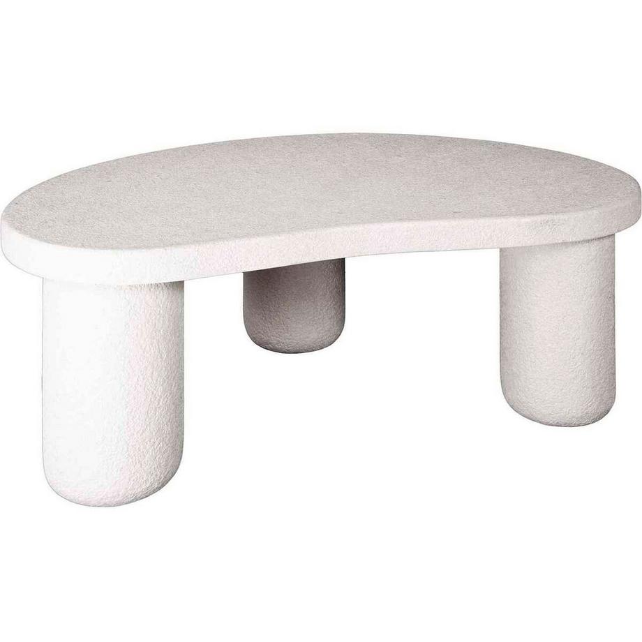 mutoni Table basse blanche organique 110x70  