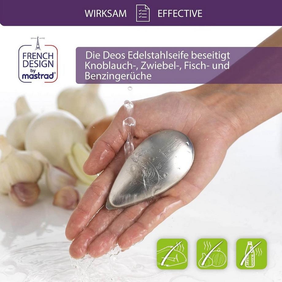 mastrad  Stahlseife mit Steller 