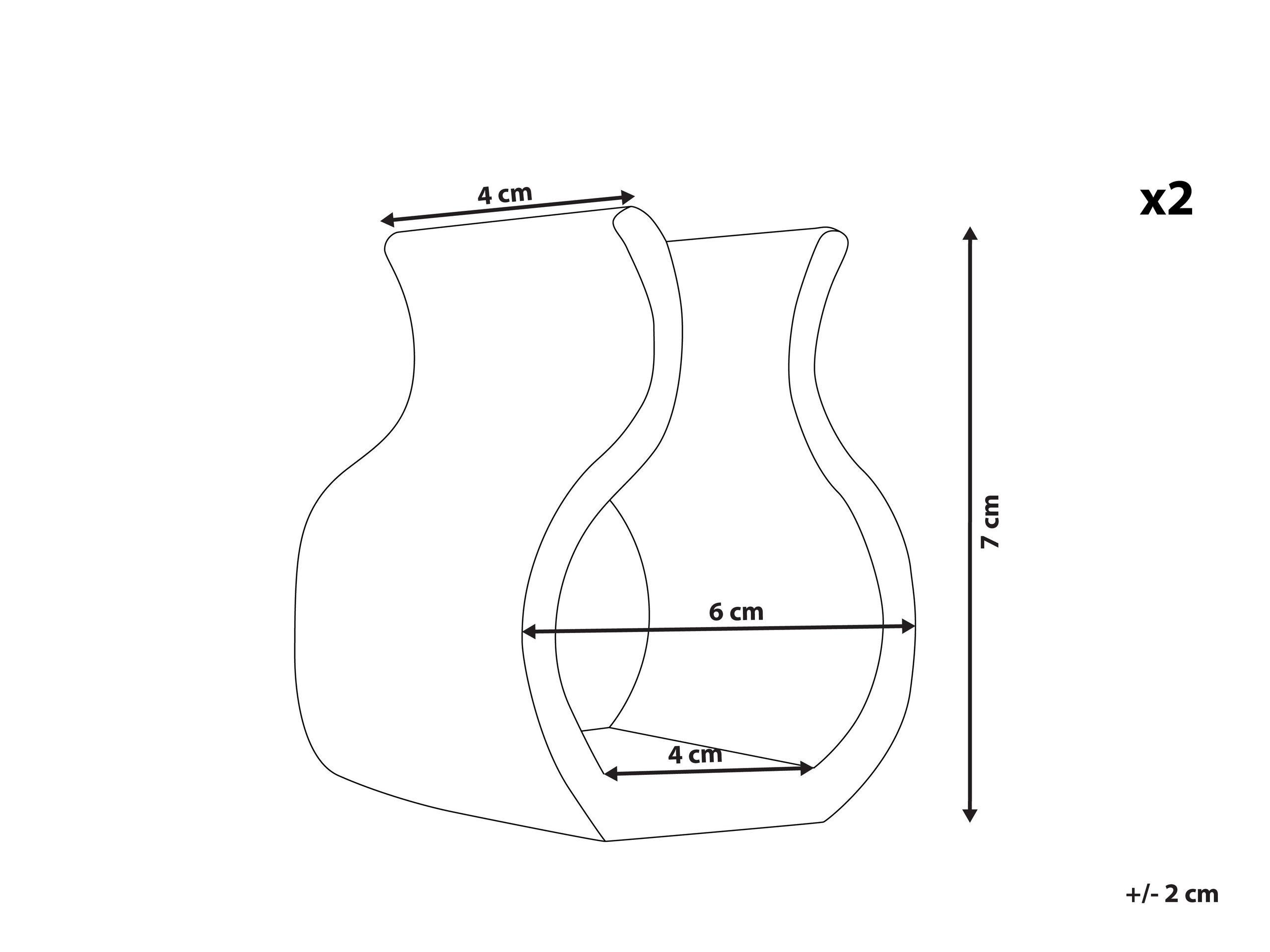 Beliani  Lot de 2 clips de fixation pour l'extérieur en Matière synthétique RIETI 