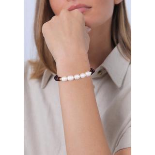 Elli  Armband Kokosnuss Perlen Süßwasserperlen 925 Silber 