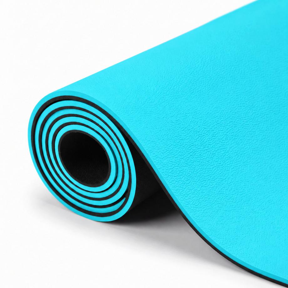 TWHEELS  Yogamatte rutschfest für Fitness & Pilates Blau 