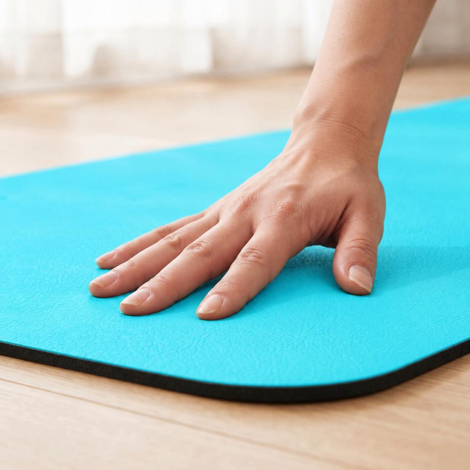 TWHEELS  Yogamatte rutschfest für Fitness & Pilates Blau 