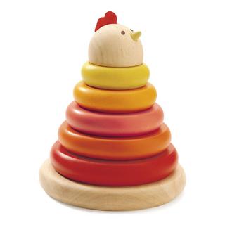 Djeco  Cachempil Steckspiel aus Holz Glucke 15.5 cm 