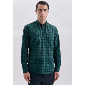 Oxfordhemd Regular Fit Langarm Karo