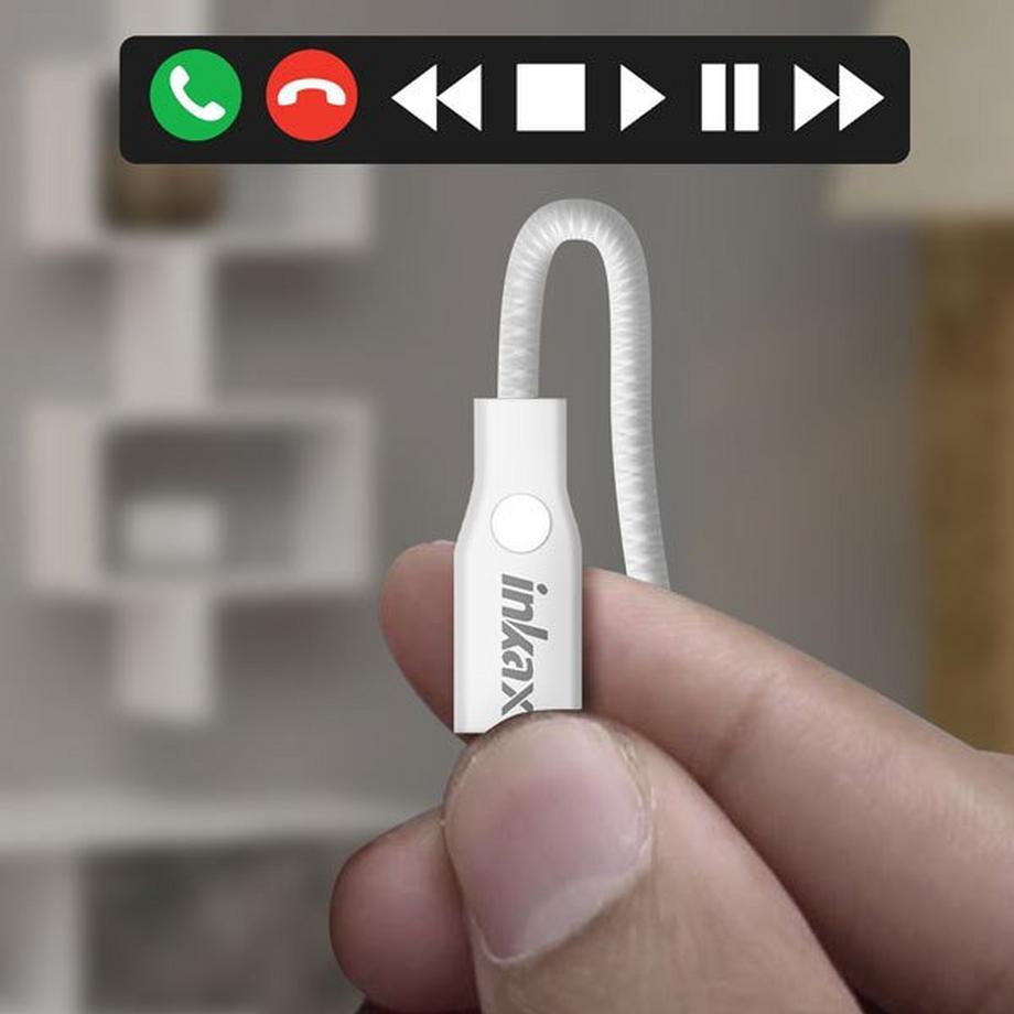 Avizar  Auricolari cablati USB-C Inkax bianco 