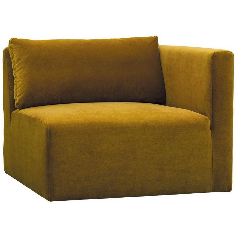 Blanc d'Ivoire Sofa Lou Samt safran 336  