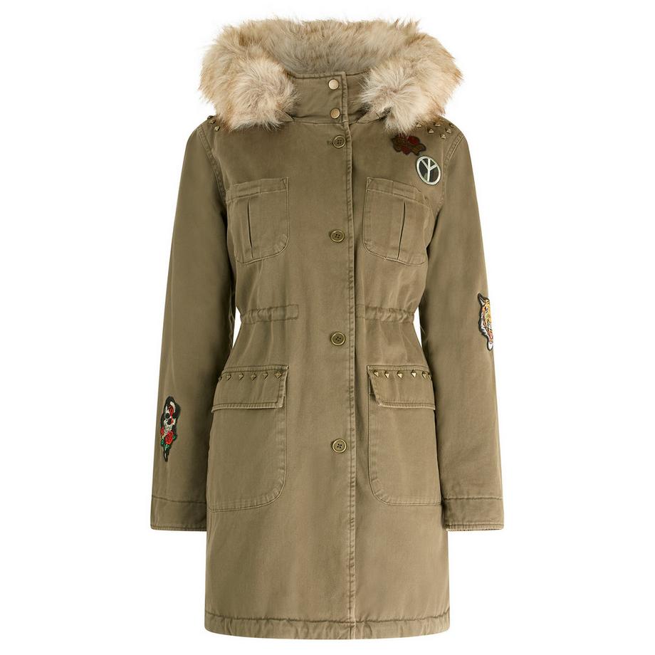 Joe Browns Parka mit Abzeichen und Stickerei  