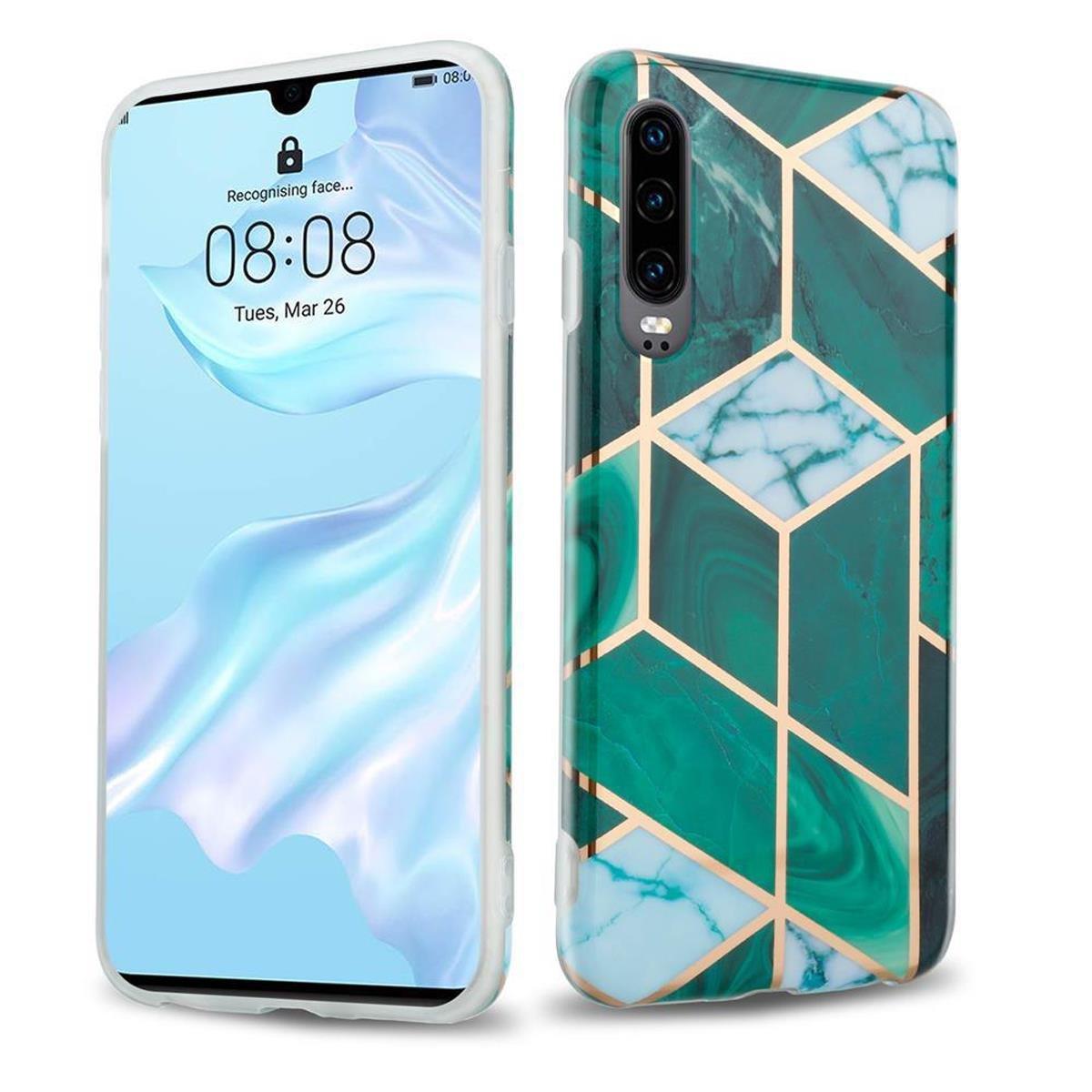 Image of Hülle für Huawei P30 aus TPU Silikon mit Muster Mosaik