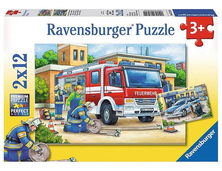 Image of Puzzle Polizei & Feuerwehr (2x12)