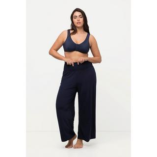 Ulla Popken  Pantalon Marlene à jambe large et taille élastique 