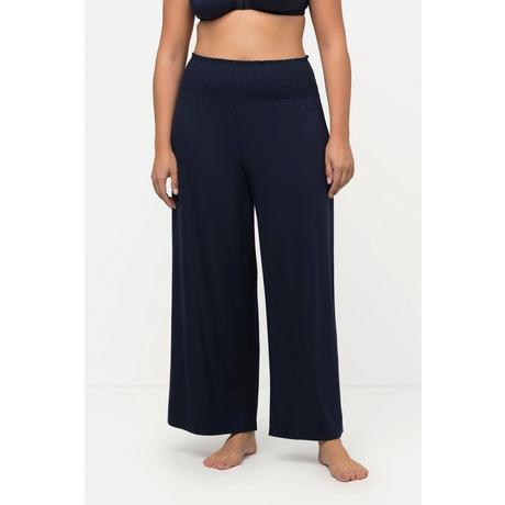 Ulla Popken  Pantalon Marlene à jambe large et taille élastique 