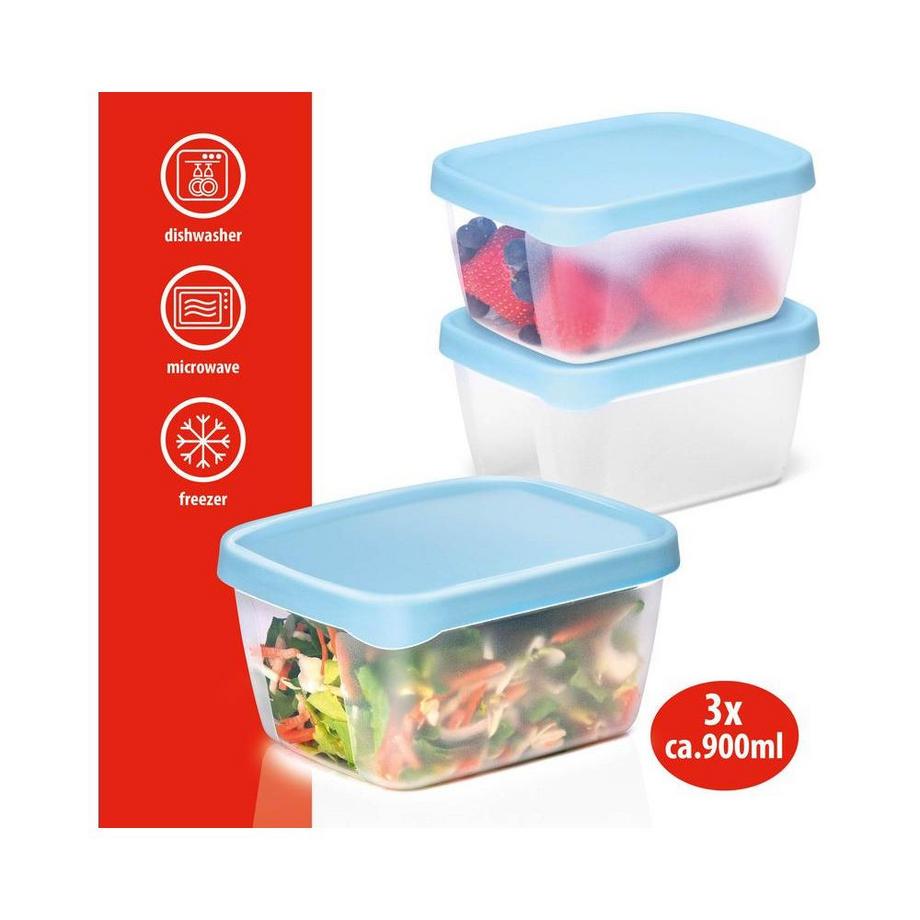 ALPINA Set de boîtes de conservation  3 pièces  