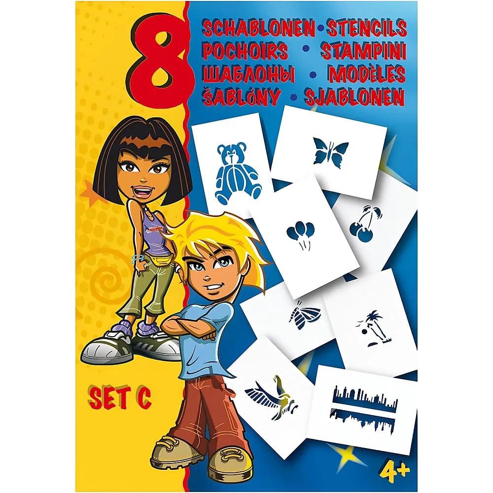 Image of Malinos 300997 Schablone Weiß Malschablone Weiss