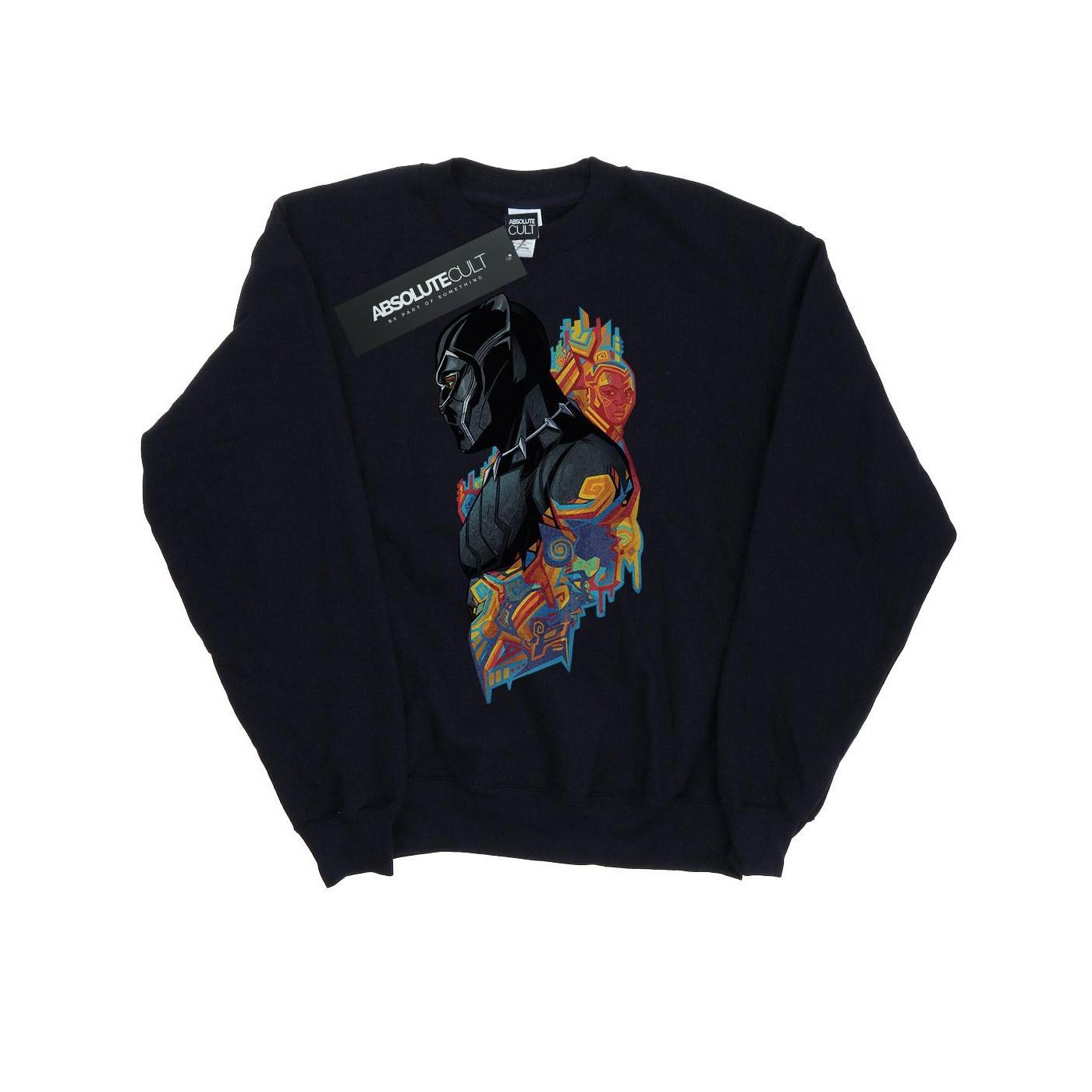 Image of Black Panther Profile Sweatshirt Mädchen Marine 140/146