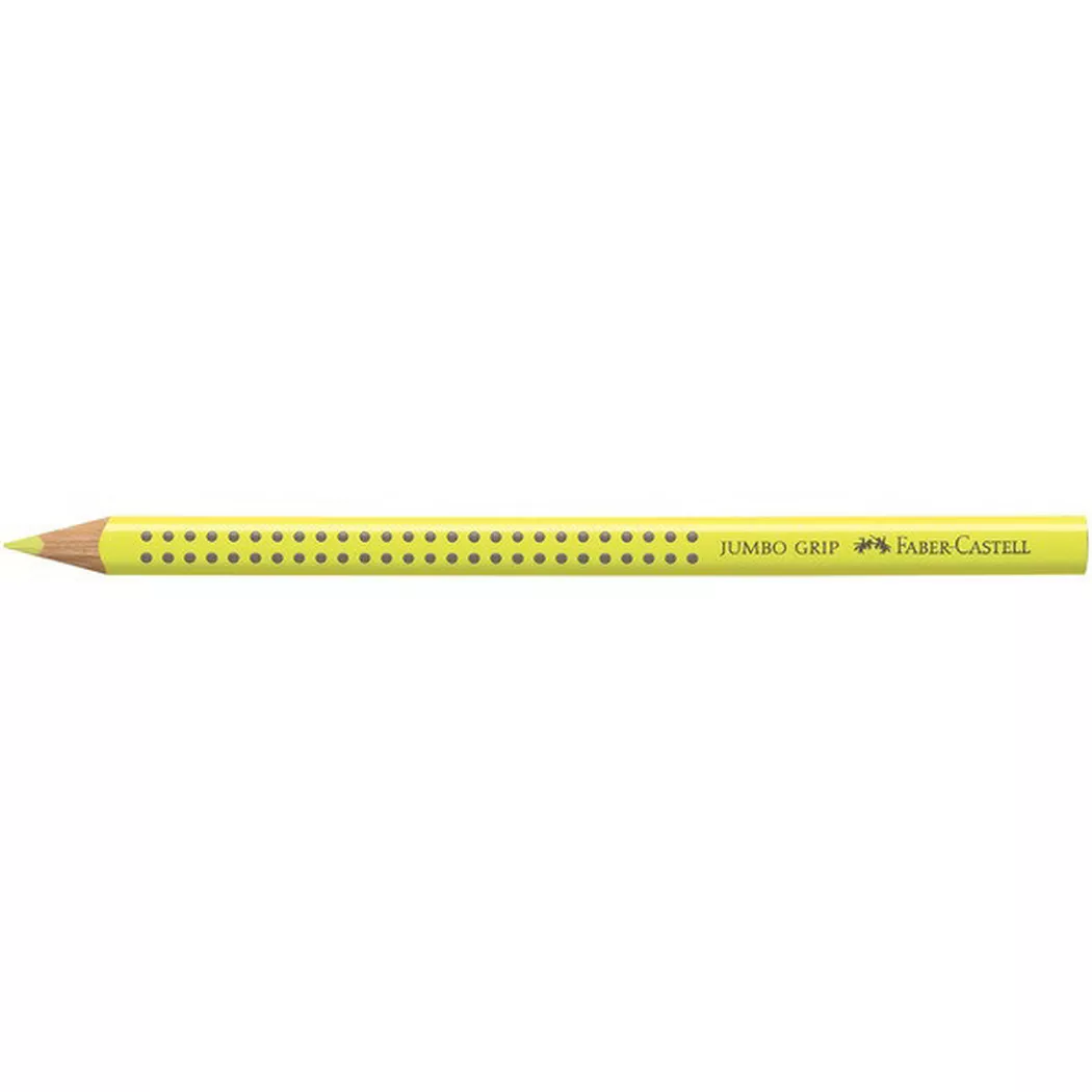 Faber-Castell -  Farbstifte Jumbo Grip 110904 lichtgelb lasierend, Gelb Bunt