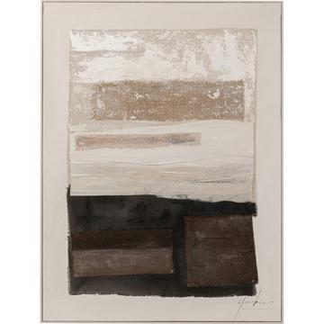 Tableau encadré Lontano marron 90x120