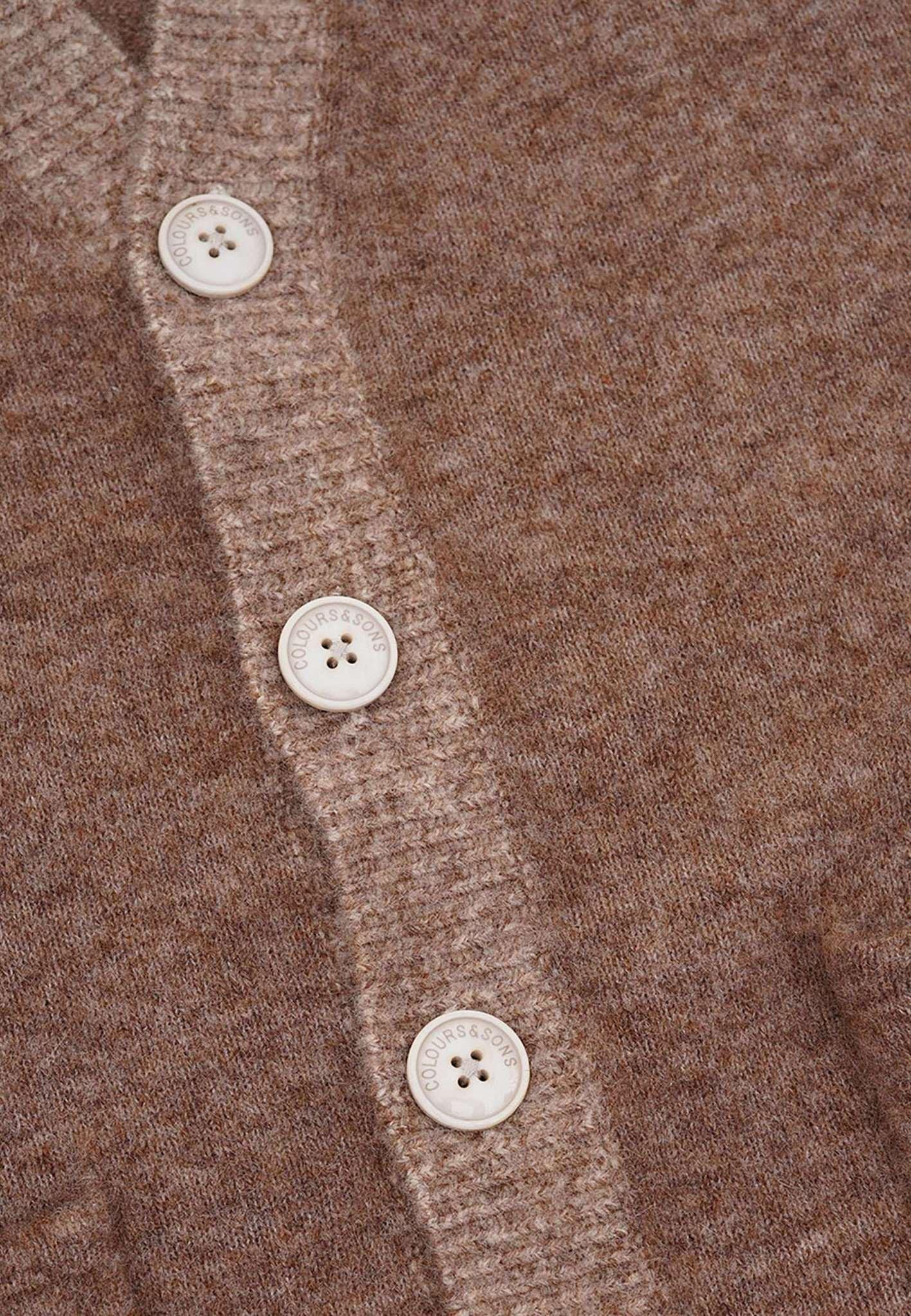 Colours & Sons  Gilet Cardigan-Button-Hairy 