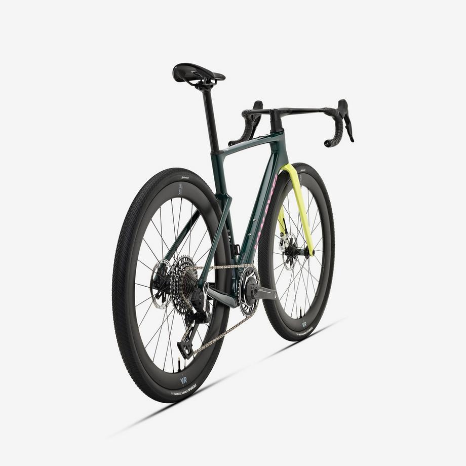 VAN RYSEL  Vélo gravel carbone SRAM RED AXS E1 1x13v VR50 C, RCR-G vert 
