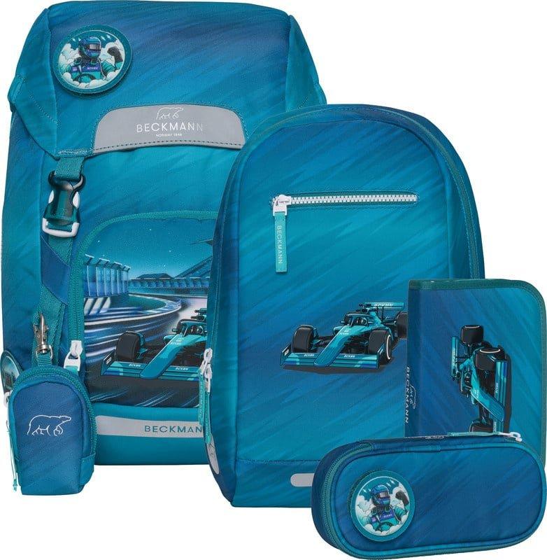 Image of Schulrucksack Classic 6-teiliges Set Racing Jungen Blau ONE SIZE