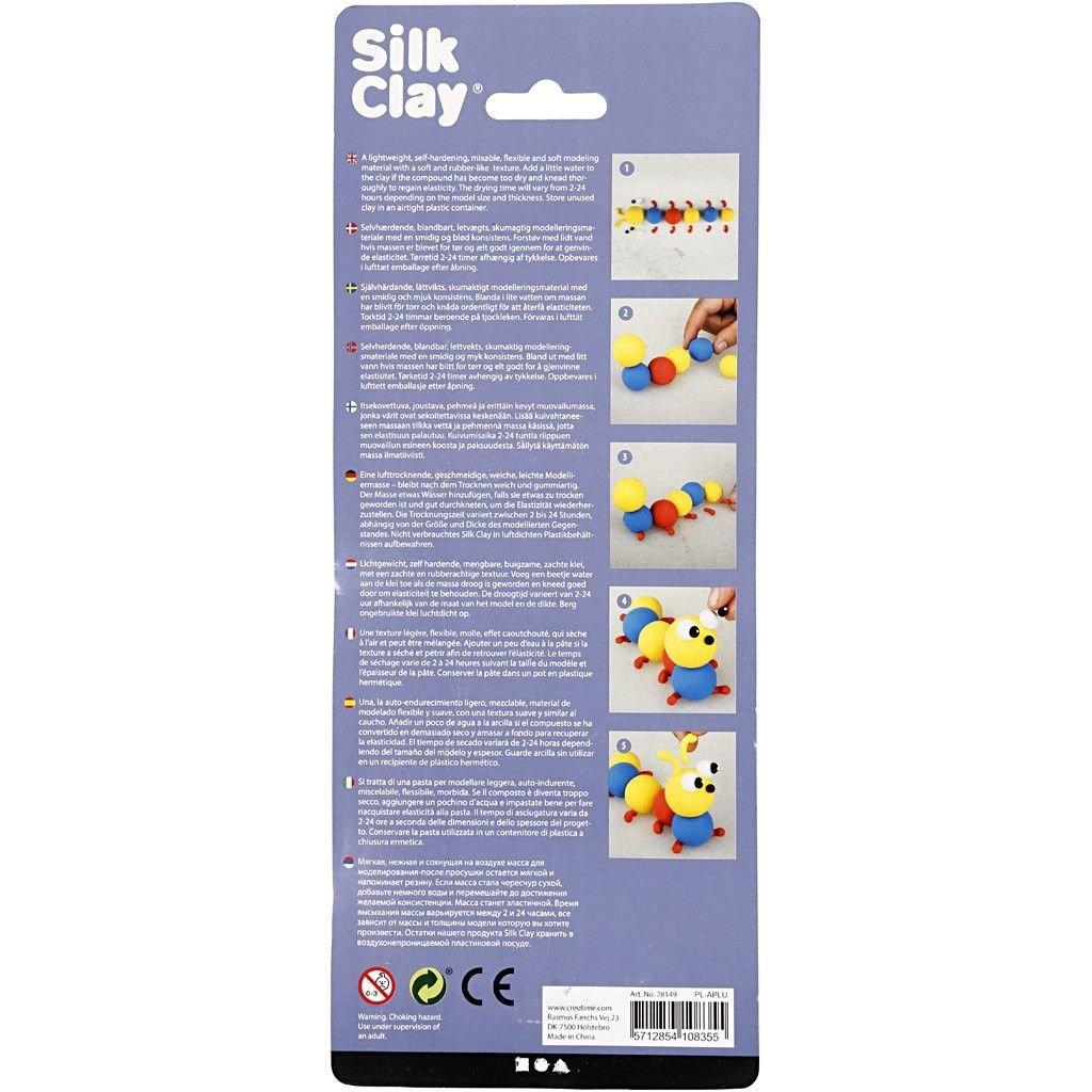 Creativ Company  Silk Clay Pâte à modeler 14 g Bleu, Rouge, Jaune 3 pièce(s) 