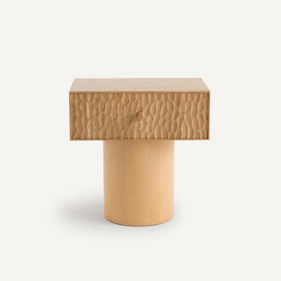 AM.PM Nachttisch aus massiver Eiche und Eichenfurnier  