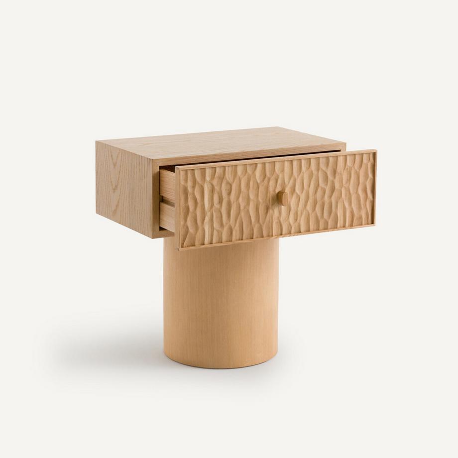 AM.PM Nachttisch aus massiver Eiche und Eichenfurnier  