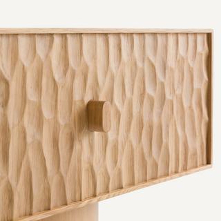 AM.PM Nachttisch aus massiver Eiche und Eichenfurnier  