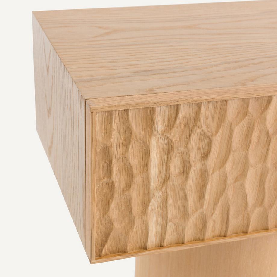 AM.PM Nachttisch aus massiver Eiche und Eichenfurnier  