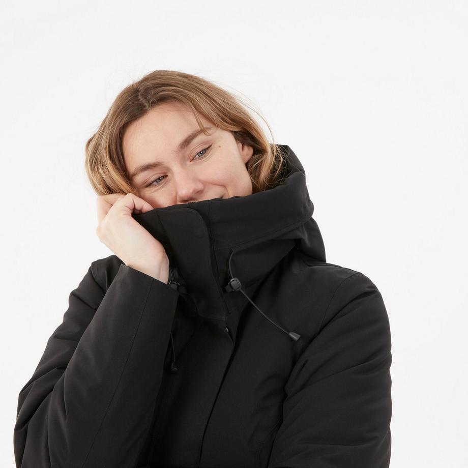 QUECHUA  Parka de randonnée -10°C imperméable femme, NH500 noir 