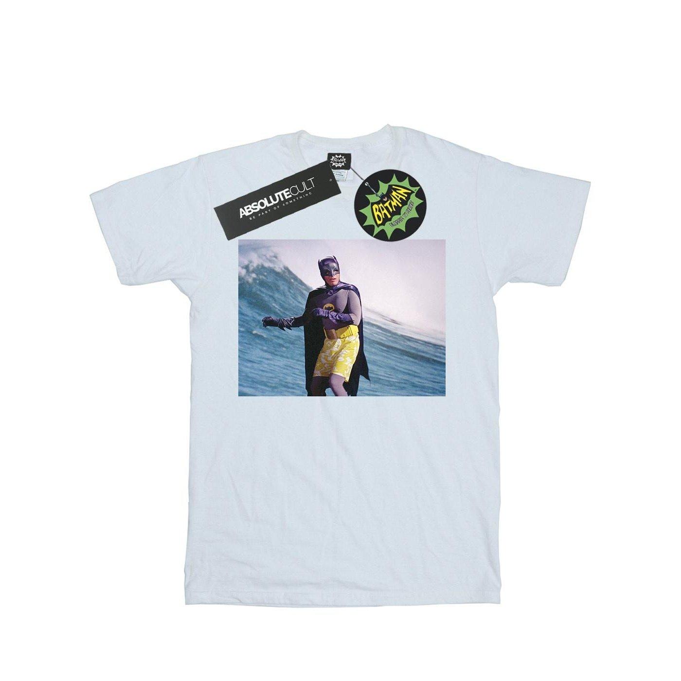 Image of Batman Tv Series Surfing Still Tshirt Herren Weiss XL