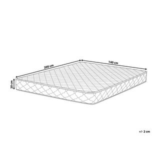 Beliani Materasso a molle insacchettate en Poliestere DUO - Medio  