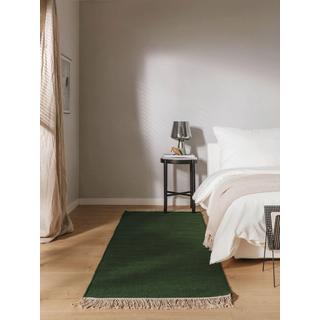 Benuta Tapis de laine Liv Vert foncé  