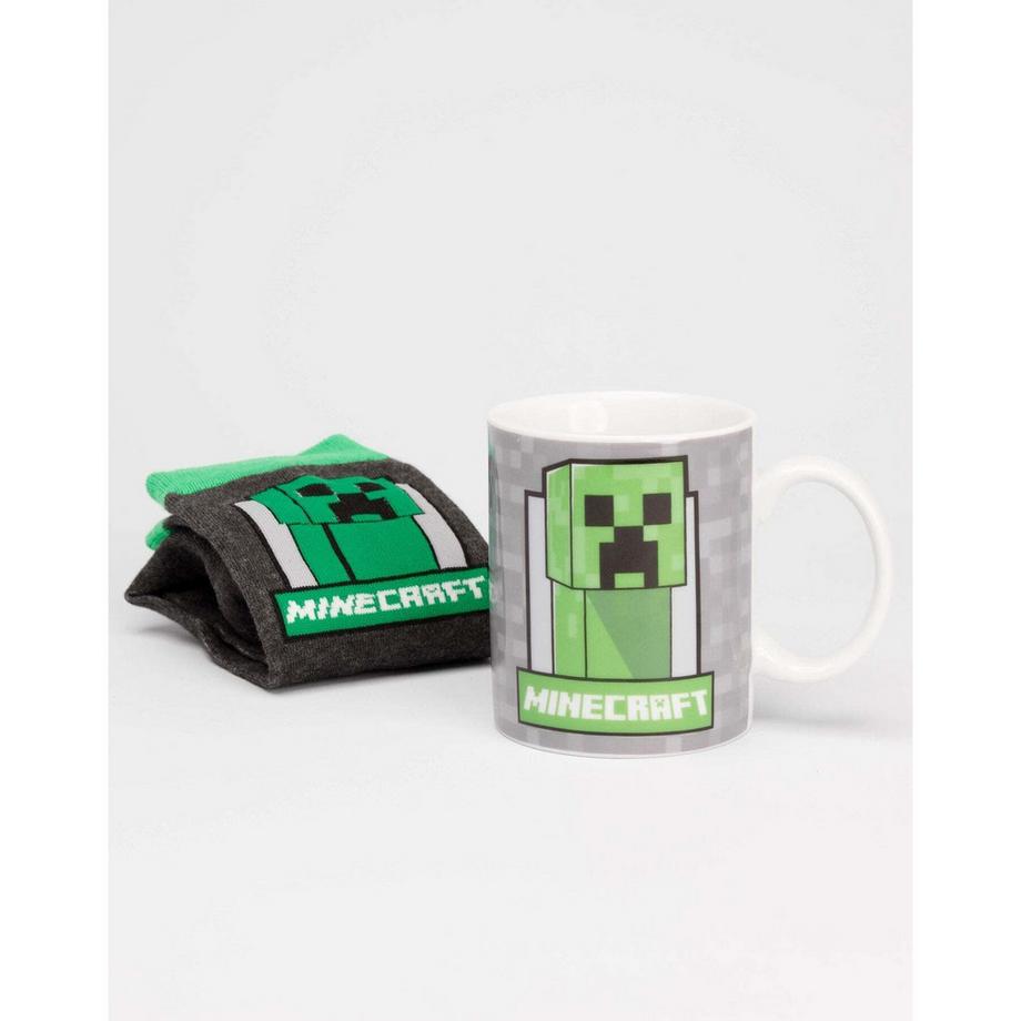 MINECRAFT Ensemble mug et chaussettes Enfant  