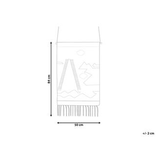 Beliani Decorazione da parete in tessuto en Cotone Rustico SANGAR  
