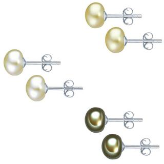 Valero Pearls  Femme Puce d'oreille en perle 