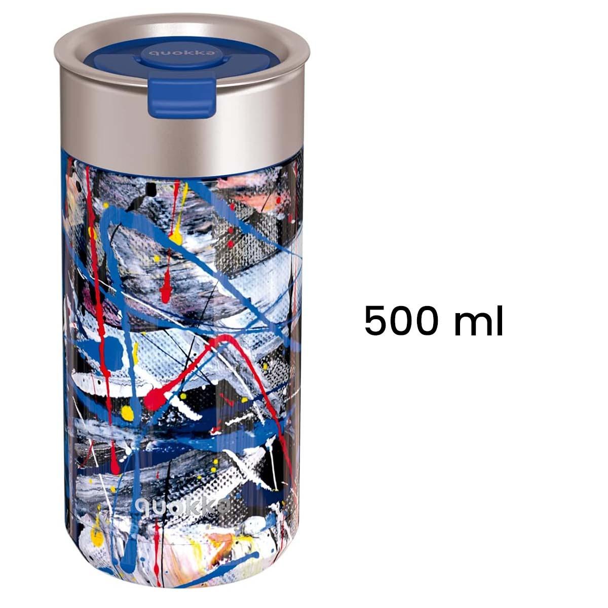 Quokka Tazza da Caffè Termica 400 ml con Infusore Motivo Astratto  