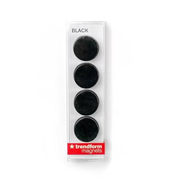 trendform Magnete BLACK 4er Set  