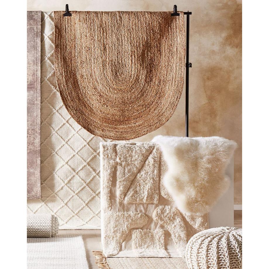 Beliani Tapis en Jute  DEMIRCI  