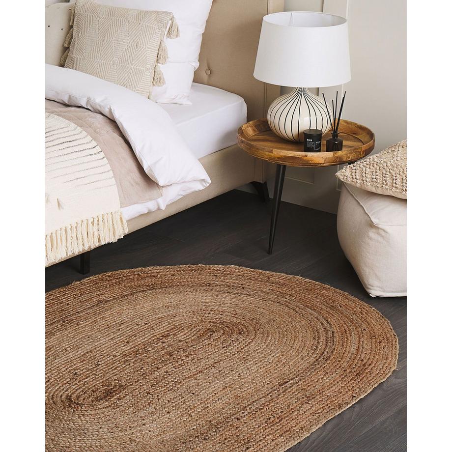 Beliani Tapis en Jute  DEMIRCI  