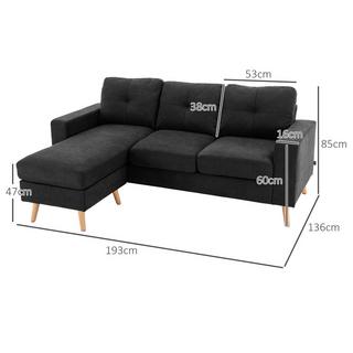 HOMCOM Ecksofa  