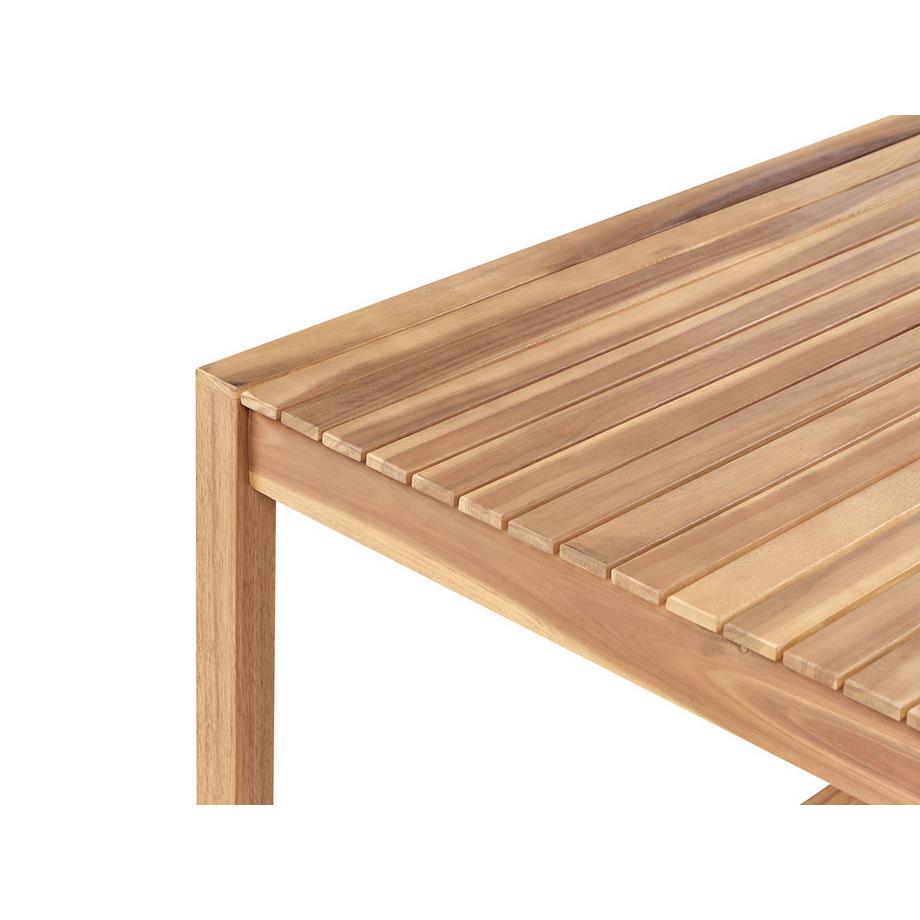 Beliani Gartentisch aus FSC® zertifiziertes Akazienholz Rustikal SASSARI II  