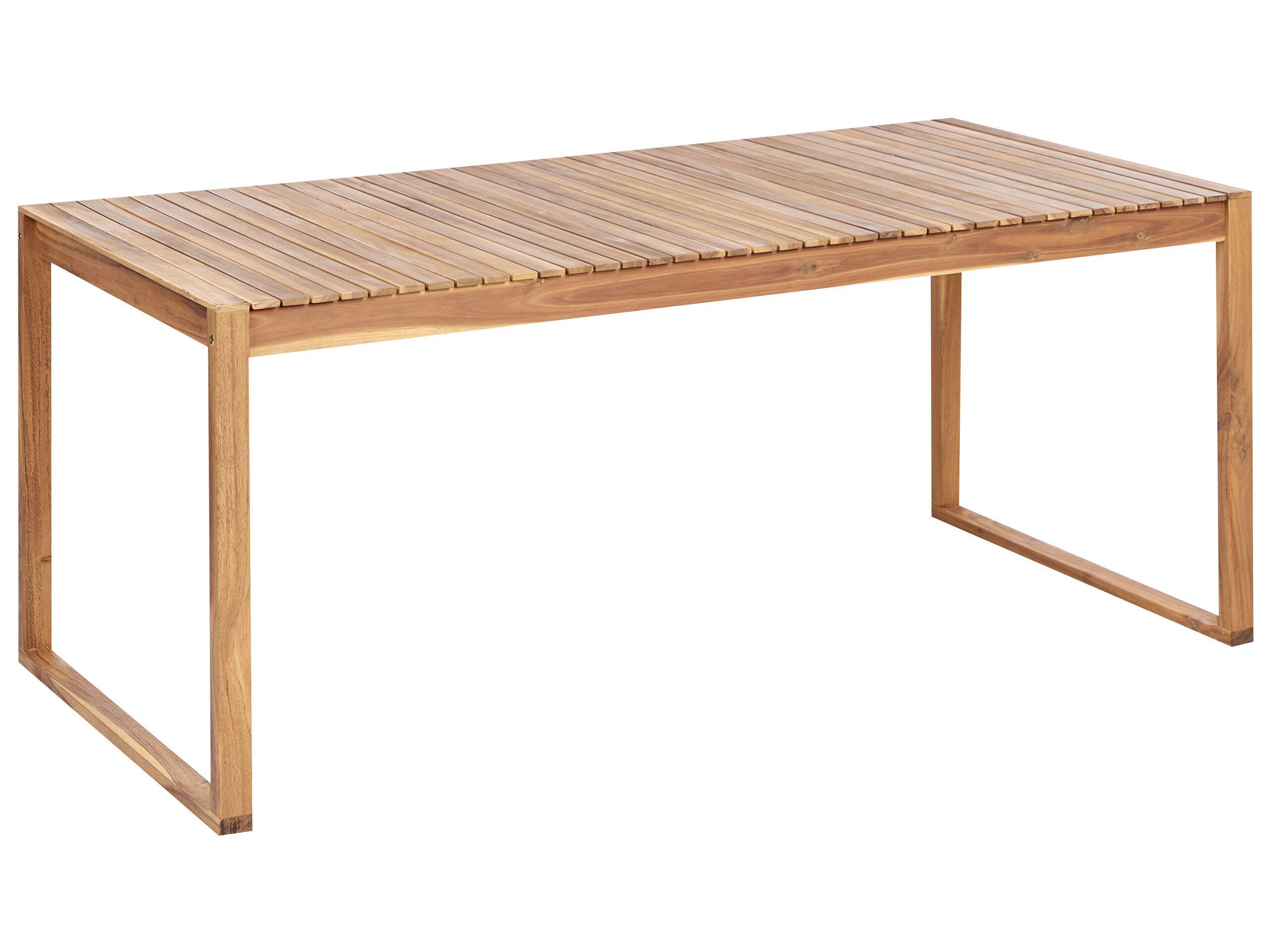 Beliani Table de repas en Bois d'acacia certifié FSC® Rustique SASSARI II  